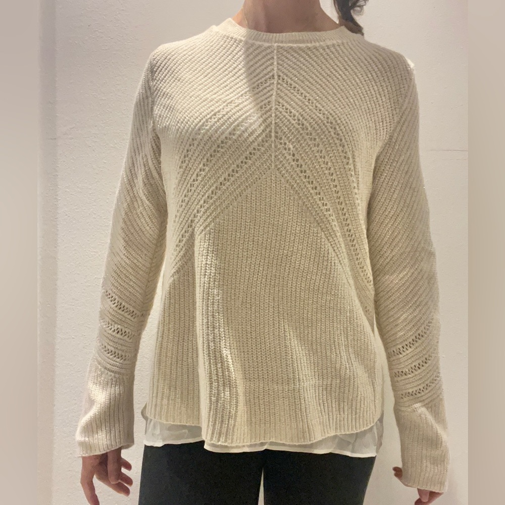 Lucky Brands Sparkle Sweater With Shirt Bottom
